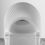 Встраиваемый в стену гипсовый светильник под покраску с арками и рельефными колоннами Antiquity Athena варинант исполнения - 6 | Loft Concept в Екатеринбурге