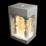 Встраиваемый в стену гипсовый светильник под покраску с колоннами и арками в античном стиле Antiquity Athena варинант исполнения - 3 | Loft Concept в Екатеринбурге