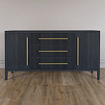 Буфет Primo с тремя ящиками и двумя фасадами Черный дуб варинант исполнения - 1 | Loft Concept в Екатеринбурге
