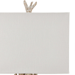 Настольная лампа с каркасом в виде веток деревьев с абажуром из ткани Natural Driftwood варинант исполнения - 3 | Loft Concept в Екатеринбурге