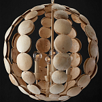 Люстра в форме шара с декором из круглых декоративных элементов Texture Discs варинант исполнения - 3 | Loft Concept в Екатеринбурге