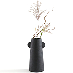 Ваза Serené Ceramic Vase Черная варинант исполнения - 3 | Loft Concept в Екатеринбурге