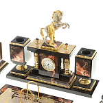 Настольный письменный набор из яшмы и долерита с декором в виде коня Manager Organizer варинант исполнения - 2 | Loft Concept в Екатеринбурге