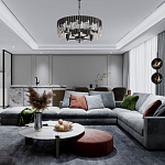 Люстра круглая из матового черного металла с подвесками из прозрачных стеклянных трубок Noir Tubes варинант исполнения - 12 | Loft Concept в Екатеринбурге