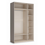 Шкаф трёхдверный с 2-мя зеркальными дверками Satin Furniture варинант исполнения - 4 | Loft Concept в Екатеринбурге