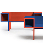 Дизайнерская разноцветная скамья Poltronova Canton Bench варинант исполнения - 4 | Loft Concept в Екатеринбурге