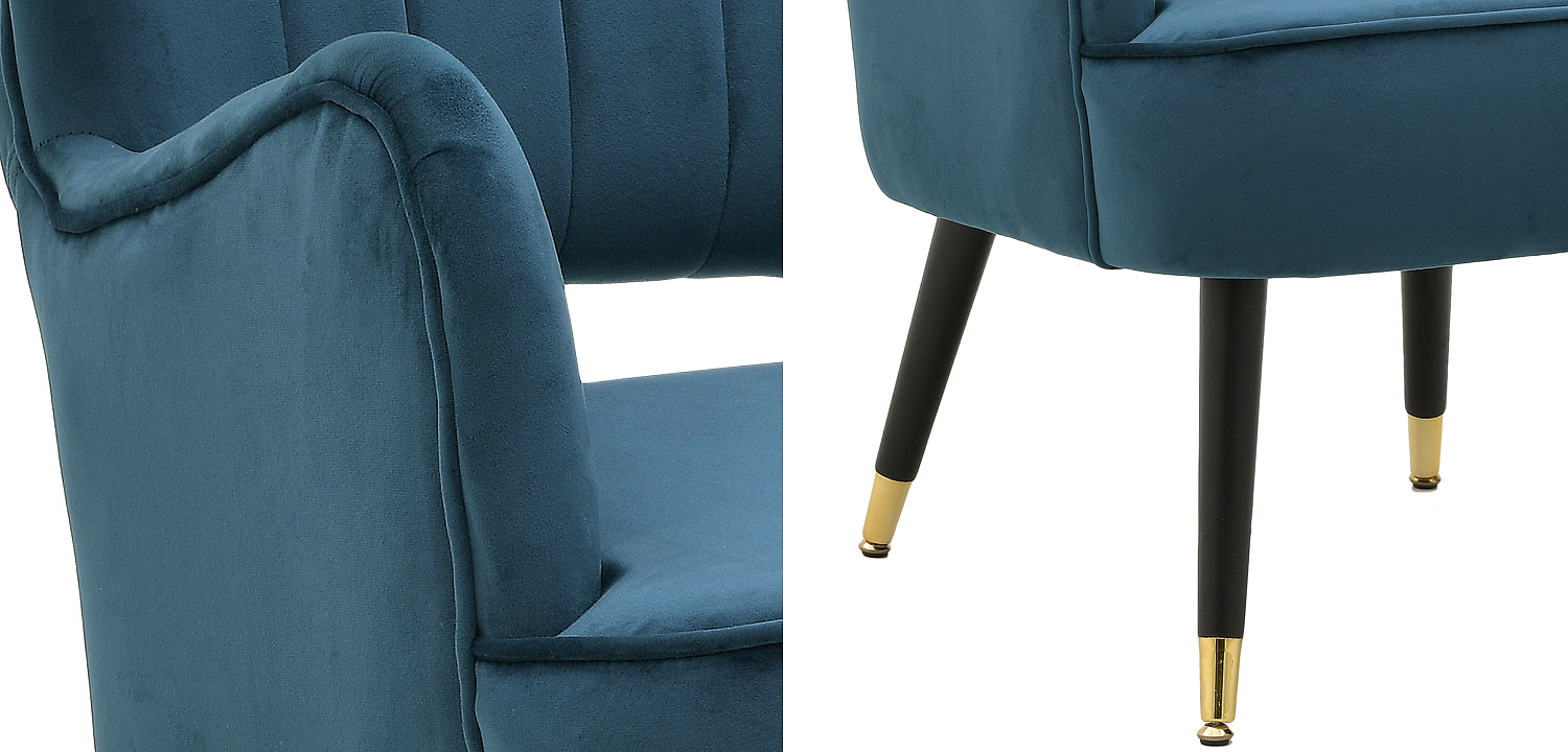 Кресло Drummond Armchairs Blue Кресло Drummond Armchairs Blue - Loft-Concept в Екатеринбурге