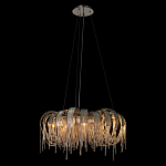 Люстра круглая подвесная с металлическими дугами и длинными цепочками 80 см Atlantis Chain варинант исполнения - 3 | Loft Concept в Екатеринбурге