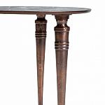 Кофейный столик с рельефной столешницей из металла Aplika Bronze варинант исполнения - 3 | Loft Concept в Екатеринбурге