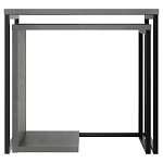 Комплект из 2-х приставных столов серого цвета из дерева ZIGOSH RETRO GREY варинант исполнения - 1 | Loft Concept в Екатеринбурге