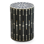 Дизайнерские приставной столик с инкрустацией Mandika Bone Inlay Stool варинант исполнения - 3 | Loft Concept в Екатеринбурге