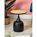 Приставной столик с факутрным черным основанием Ethiopia варинант исполнения - 2 | Loft Concept в Екатеринбурге