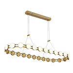 Люстра овальная с круглыми светодиодными источниками света Maxine Light варинант исполнения - 5 | Loft Concept в Екатеринбурге