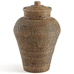 Плетеная корзина из ротанга и бамбука Wicker Vase Basket варинант исполнения - 1 | Loft Concept в Екатеринбурге