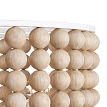 Люстра в форме цилиндра с вставками из деревянных бусин Wooden Beads варинант исполнения - 3 | Loft Concept в Екатеринбурге