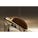 Дизайнерское кресло на металлическом каркасе с подставкой для ног Poltronova Mies Armchair варинант исполнения - 14 | Loft Concept в Екатеринбурге