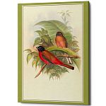 Постер на холсте с изображением птиц Blooming Birds Poster варинант исполнения - 7 | Loft Concept в Екатеринбурге