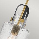 Подвесной светильник с цилиндрическим плафоном из прозрачного стекла с пузырьками Kichler варинант исполнения - 4 | Loft Concept в Екатеринбурге