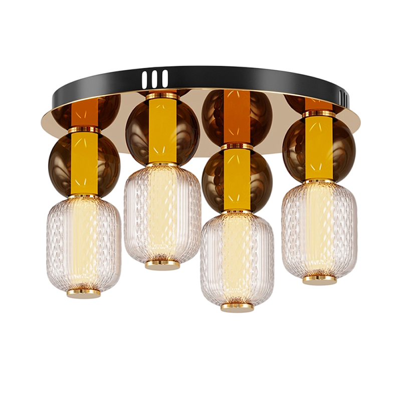 Потолочный светильник Drop 3000К 60Вт Золотой Янтарный в Екатеринбурге | Loft Concept 