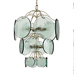 Люстра с каскадом из круглых декоративных элементов Discs of Light варинант исполнения - 2 | Loft Concept в Екатеринбурге