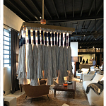 Люстра квадратная плетеная с бахромой Wicker Square Chandelier with Tassels варинант исполнения - 4 | Loft Concept в Екатеринбурге