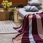 Плед из хлопка с геометрическим рисунком Elan Stripe Addison варинант исполнения - 6 | Loft Concept в Екатеринбурге