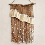 Дизайнерское Панно Дюна Макраме из нитей и бусин Wall Panel Dune варинант исполнения - 2 | Loft Concept в Екатеринбурге