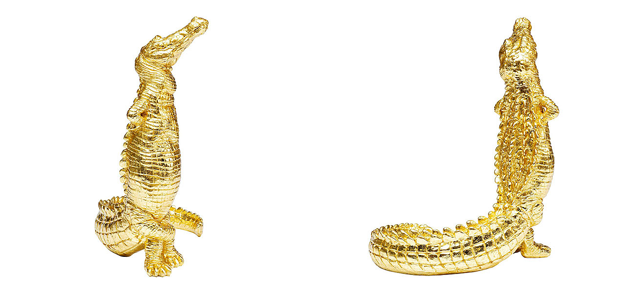 Статуэтка золотой крокодил Crocodile collection Статуэтка золотой крокодил Crocodile collection - Loft-Concept в Екатеринбурге