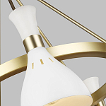 Люстра с 5-ю плафонами в форме песочных часов с узкими перфорированными отверстиями Feiss варинант исполнения - 9 | Loft Concept в Екатеринбурге