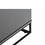 ТВ-тумба цвета графит с  2-мя дверцами и ящиком Strict Lines варинант исполнения - 5 | Loft Concept в Екатеринбурге