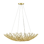 Люстра в форме золотой чаши из кораллов Coral Decor варинант исполнения - 2 | Loft Concept в Екатеринбурге