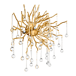 Бра с лучеобразным основанием и подвесками из прозрачного стекла в виде длинных капель Droplet Chandelier варинант исполнения - 3 | Loft Concept в Екатеринбурге