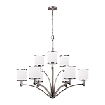 Люстра с белыми стеклянными плафонами в форме цилиндра Feiss варинант исполнения - 6 | Loft Concept в Екатеринбурге