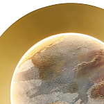 Бра в форме диска цвета латунь Brass Borders варинант исполнения - 3 | Loft Concept в Екатеринбурге