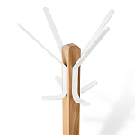 Вешалка с квадратным основанием и 4-мя белыми металлическими крючками Industrial Metal Rust варинант исполнения - 2 | Loft Concept в Екатеринбурге