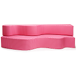 Дизайнерский модульный диван волнистой формы с цветным принтом Poltronova Superonda Sofa варинант исполнения - 1 | Loft Concept в Екатеринбурге