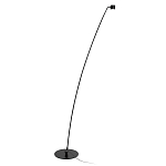 Торшер с изогнутой черной металлической стойкой и цилиндрическим плафоном Davide Groppi варинант исполнения - 1 | Loft Concept в Екатеринбурге