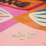 Обои ручная роспись в стиле Арт-деко Jazz Original colourway on painted silk with embroidery варинант исполнения - 5 | Loft Concept в Екатеринбурге