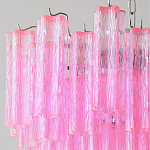 Элитная Люстра Textured Glass Pink Chandelier Ярко Розовое стекло варинант исполнения - 2 | Loft Concept в Екатеринбурге