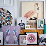 Панно Розовый цветок вышитое бисером PETALS BEADED ART варинант исполнения - 1 | Loft Concept в Екатеринбурге