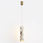 Подвесной светильник с цилиндрическим белым бетонным плафоном Terrazzo Light варинант исполнения - 2 | Loft Concept в Екатеринбурге