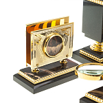 Настольный письменный набор из яшмы и долерита в подарочной упаковке Manager Organizer варинант исполнения - 8 | Loft Concept в Екатеринбурге