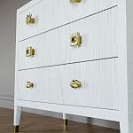 Бельевой Комод с 4 ящиками Elsa Dreams White варинант исполнения - 4 | Loft Concept в Екатеринбурге