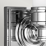 Бра для ванных комнат с матовым цилиндрическим плафоном на квадратном основании цвета хром Feiss варинант исполнения - 4 | Loft Concept в Екатеринбурге