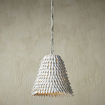 Подвесной светильник белый металлический в форме купола White Natural Lines варинант исполнения - 2 | Loft Concept в Екатеринбурге