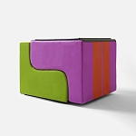 Дизайнерское кресло зеленое Poltronova Sofo Verosa Green Pink Armchair варинант исполнения - 2 | Loft Concept в Екатеринбурге