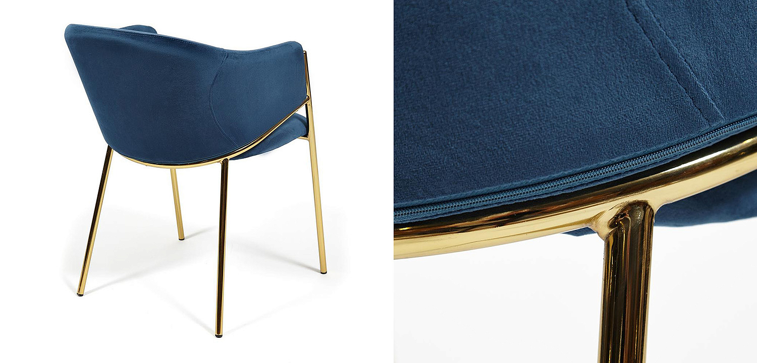 Стул Dolores blue velvet - Loft-Concept в Екатеринбурге