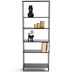 Металлический стеллаж Menzie Black Wide Metal Rack варинант исполнения - 2 | Loft Concept в Екатеринбурге