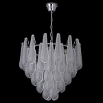 Люстра с подвесками из рифленного стекла в форме капель Textured Glass Chandelier варинант исполнения - 17 | Loft Concept в Екатеринбурге