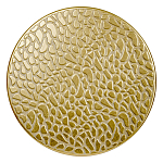 Журнальный столик с конусообразной основой и текстурной поверхностью золотого цвет Ethnic Metal варинант исполнения - 1 | Loft Concept в Екатеринбурге